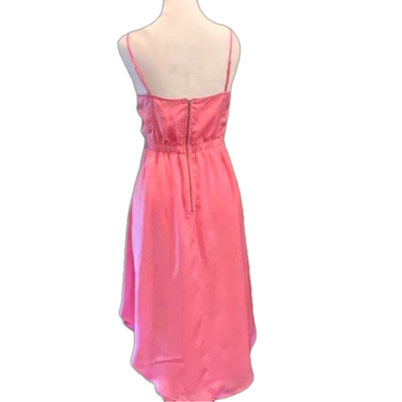 Talula Echo Park Dress Perfect Pink NWT Aritzia Hi-Low Summer Wedding Small - Picture 2 of 9